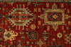 6x9 Rust and Navy Traditional Rug