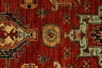 6x9 Rust and Navy Traditional Rug