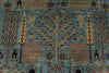 8x12 Blue and Multicolor Traditional Rug