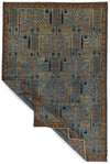 8x12 Blue and Multicolor Traditional Rug