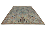 8x12 Blue and Multicolor Traditional Rug