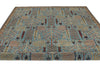 8x12 Blue and Multicolor Traditional Rug