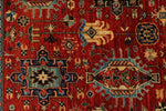 6x9 Rust and Navy Traditional Rug