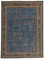 9x12 Blue and Green Anatolian Traditional Rug