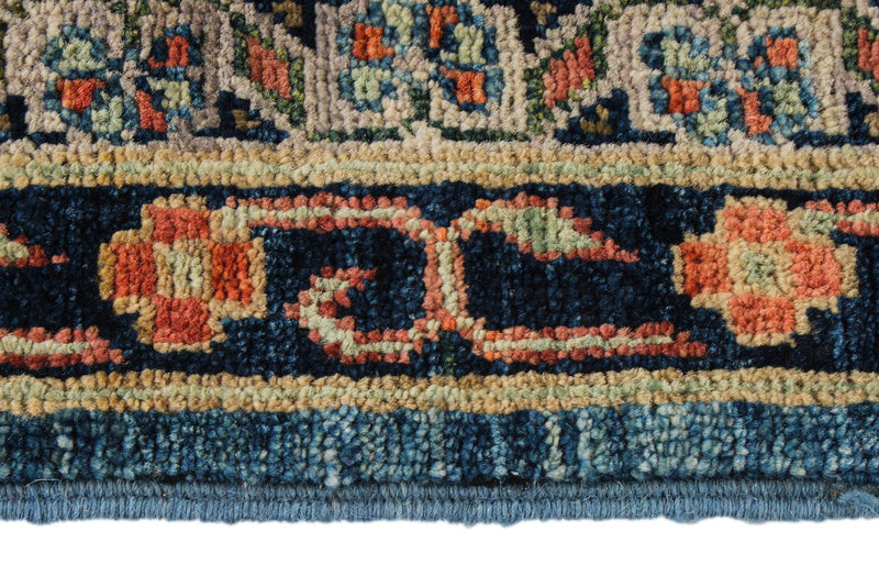 9x12 Blue and Green Anatolian Traditional Rug