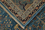 9x12 Blue and Green Anatolian Traditional Rug