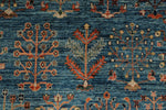 9x12 Blue and Green Anatolian Traditional Rug