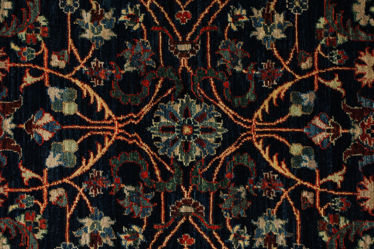 6x9 Navy and Blue Anatolian Traditional Rug