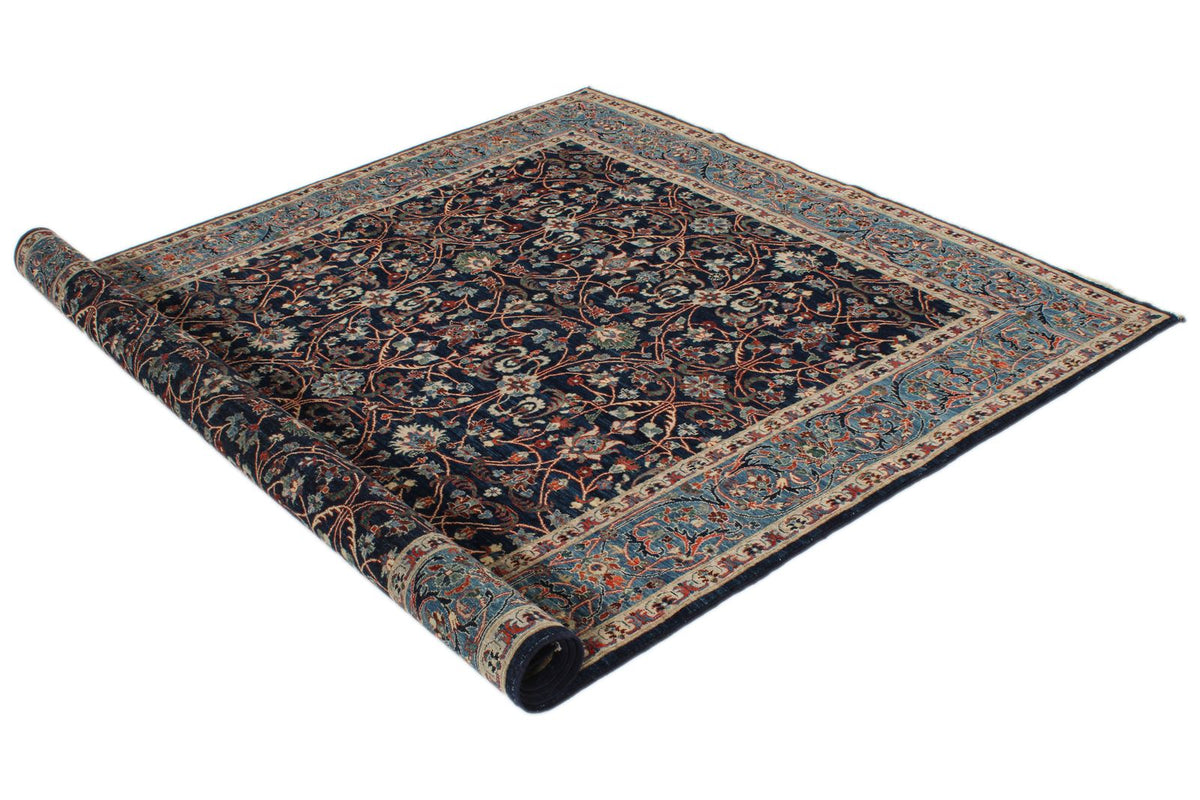 6x9 Navy and Blue Anatolian Traditional Rug