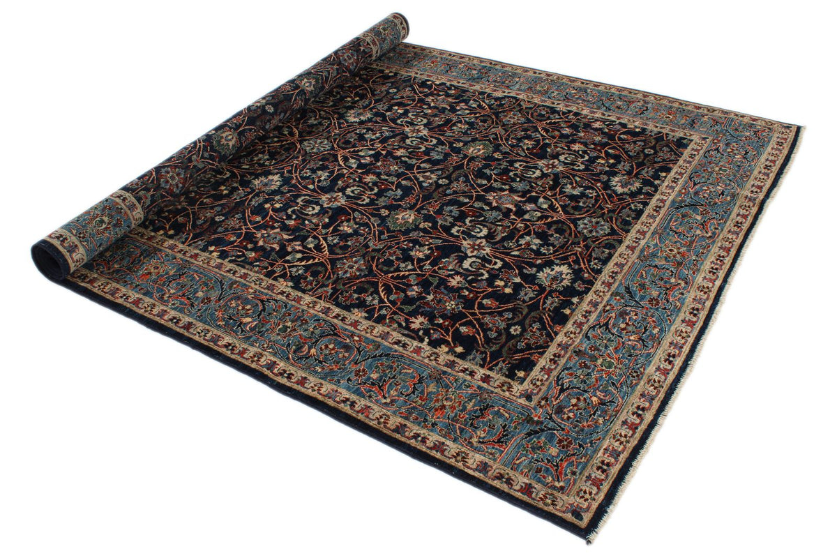 6x9 Navy and Blue Anatolian Traditional Rug