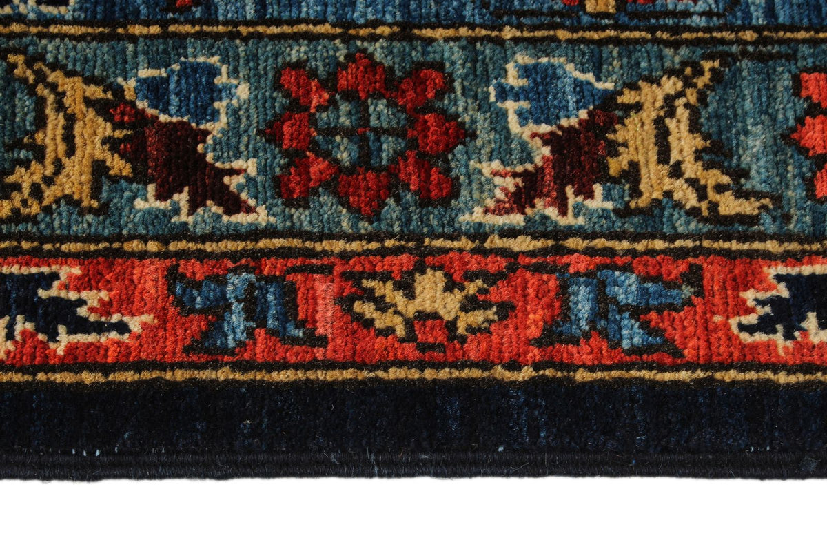10x14 Navy and Red Traditional Rug