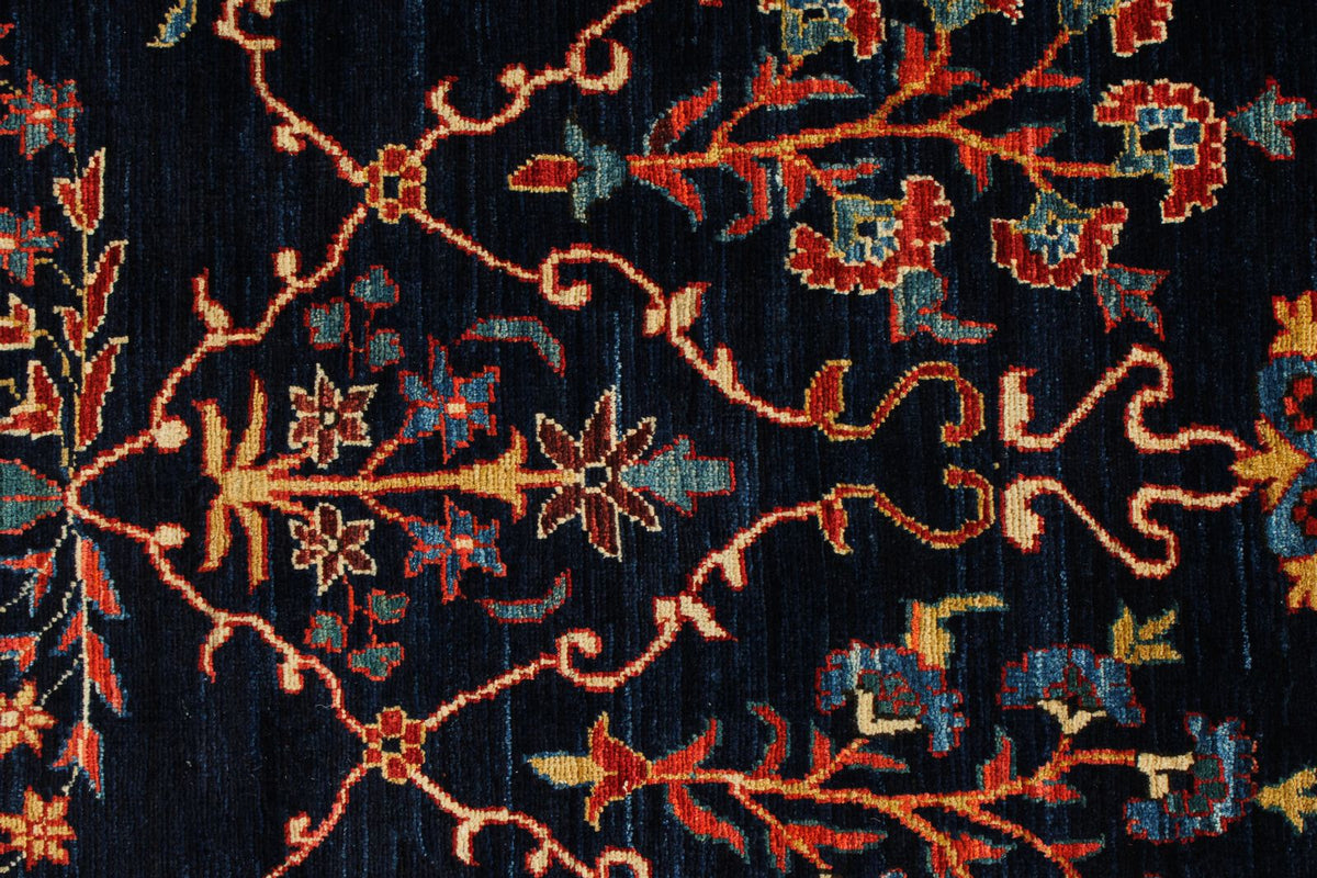 10x14 Navy and Red Traditional Rug