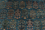 9x12 Blue and Green Anatolian Traditional Rug