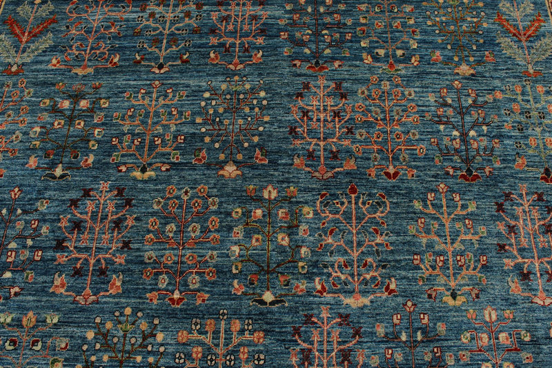 9x12 Blue and Green Anatolian Traditional Rug