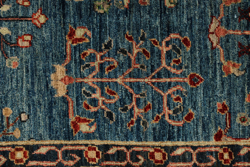 9x12 Blue and Green Anatolian Traditional Rug