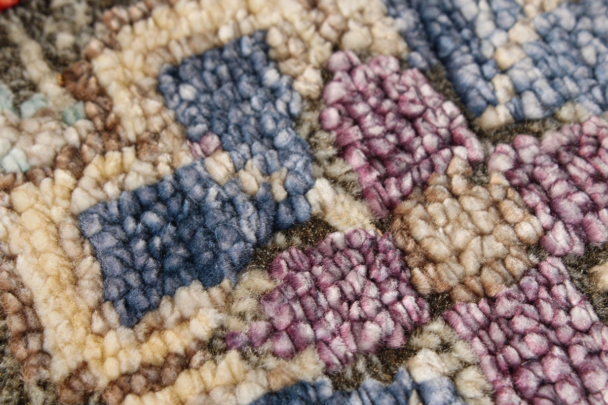 10x14 Gray and Multicolor Turkish Oushak Rug