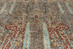 9x12 Gray and Multicolor Turkish Oushak Rug