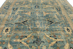 9x12 Blue and Ivory Anatolian Traditional Rug