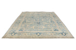 9x12 Blue and Ivory Anatolian Traditional Rug