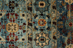 6x9 Blue and Multicolor Anatolian Traditional Rug