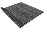 6x8 Blue and Multicolor Anatolian Traditional Rug
