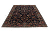 6x9 Navy and Multicolor Traditional Rug
