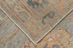 8x10 Gray and Multicolor Turkish Oushak Rug