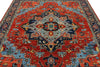 8x10 Red and Navy Anatolian Traditional Rug