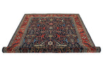 6x9 Navy and Red Anatolian Traditional Rug