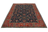 6x9 Navy and Red Traditional Rug