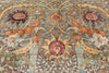 8x10 Brown and Multicolor Turkish Oushak Rug