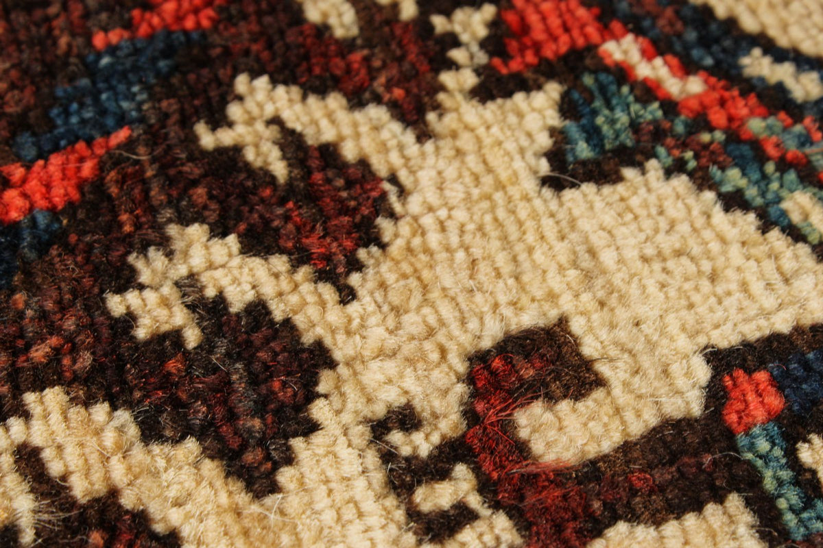 9x13 Burgundy and Ivory Turkish Traditional Rug
