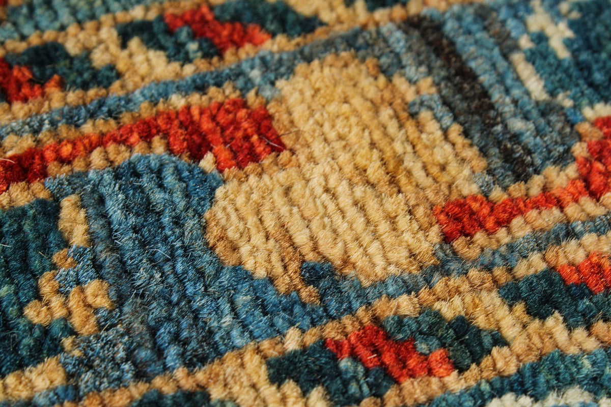 10x14 Blue and Multicolor Traditional Rug
