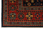 8x10 Navy and Rust Traditional Rug