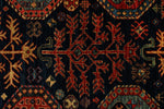 8x10 Navy and Rust Traditional Rug