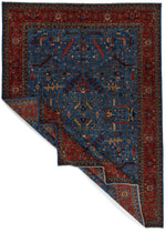 11x14 Navy and Red Anatolian Traditional Rug