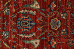 8x10 Rust and Blue Anatolian Traditional Rug