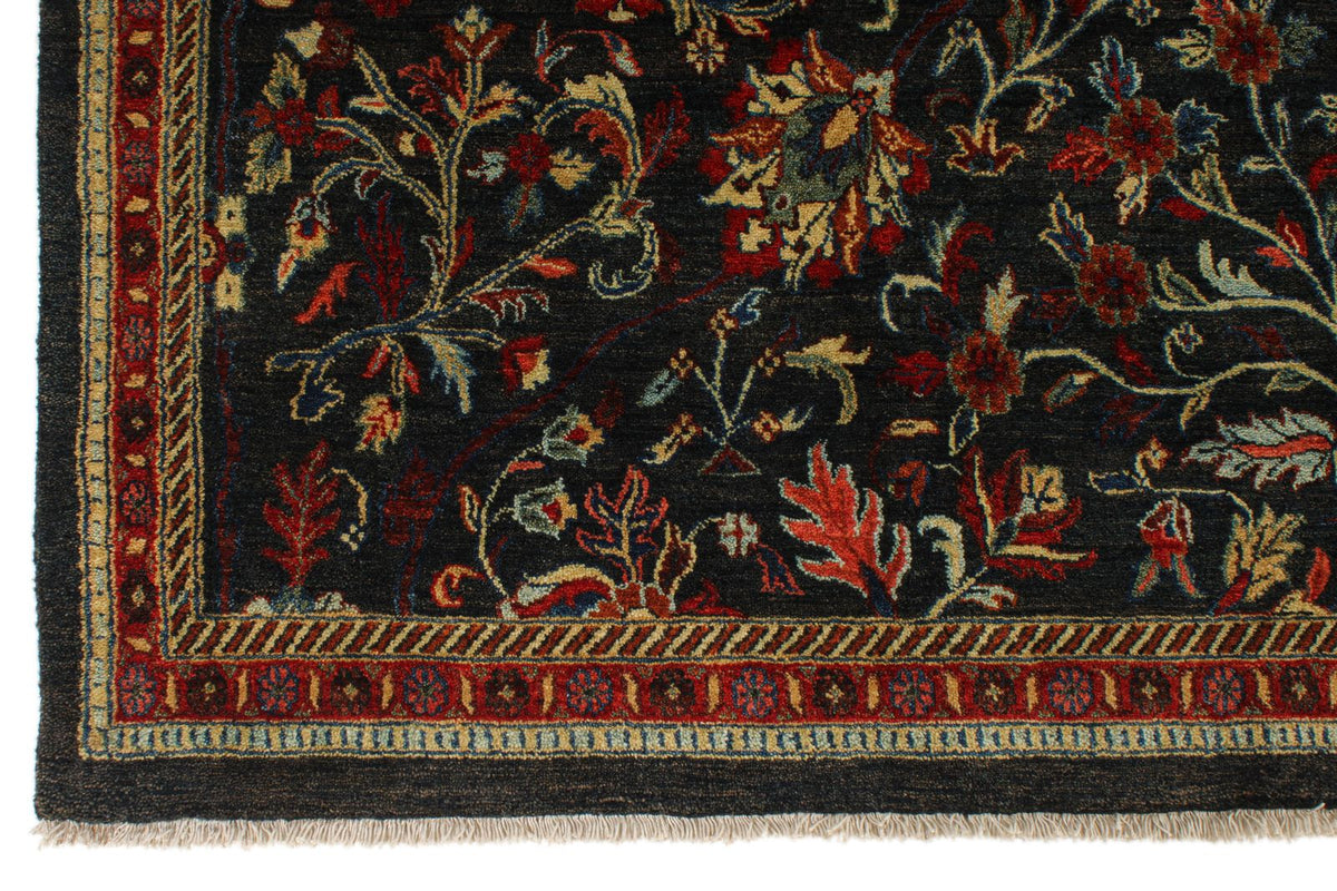 8x11 Navy and Red Anatolian Traditional Rug