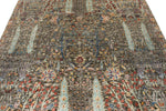 7x9 Gray and Multicolor Turkish Oushak Rug