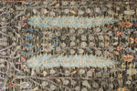 7x9 Gray and Multicolor Turkish Oushak Rug