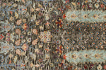 7x9 Gray and Multicolor Turkish Oushak Rug