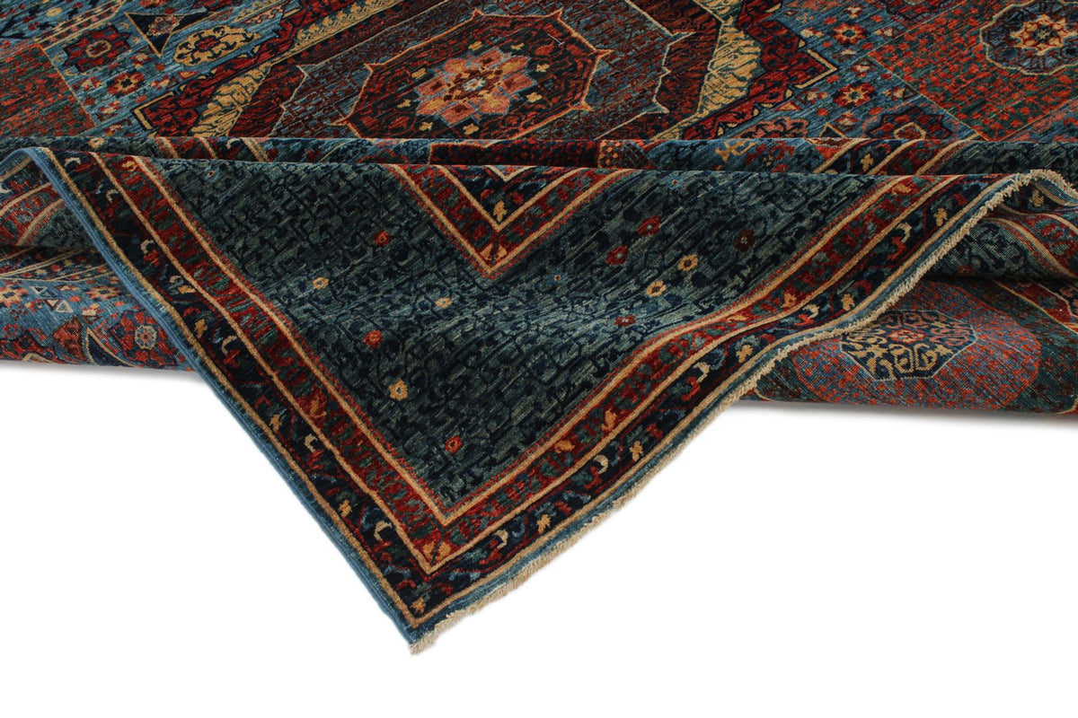 8x10 Blue and Multicolor Anatolian Traditional Rug