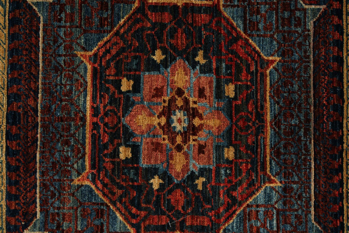 8x10 Blue and Multicolor Anatolian Traditional Rug