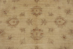 7x10 Ivory and Ivory Turkish Oushak Rug