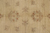 7x10 Ivory and Ivory Turkish Oushak Rug