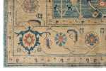 8x10 Blue and Ivory Anatolian Traditional Rug