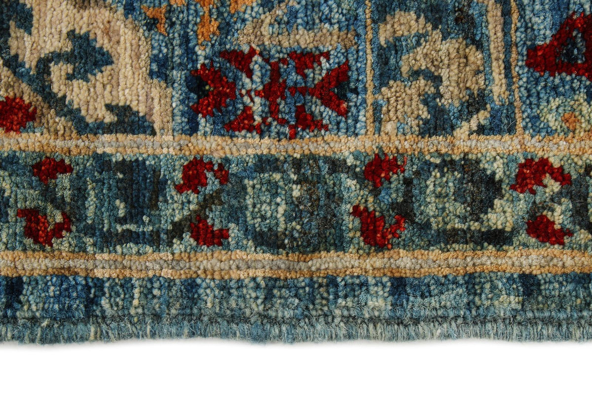 3x5 Blue and Multicolor Anatolian Traditional Rug