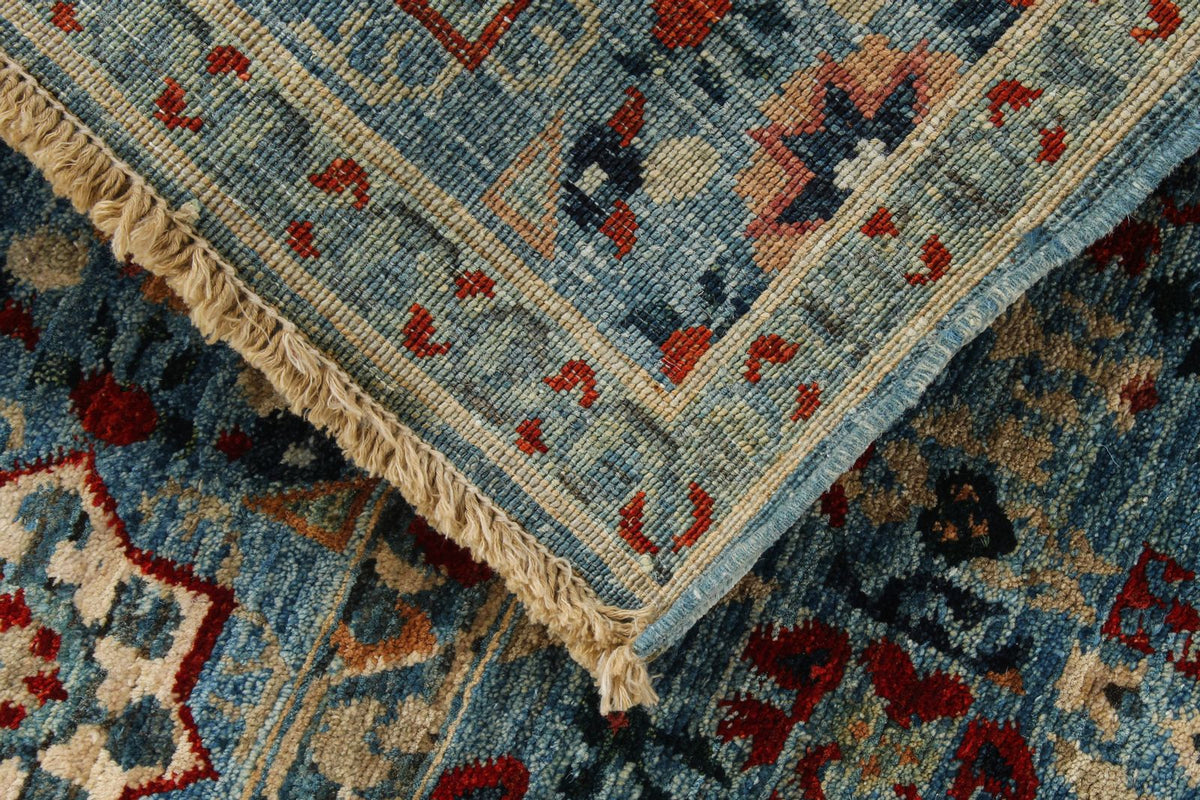 3x5 Blue and Multicolor Anatolian Traditional Rug