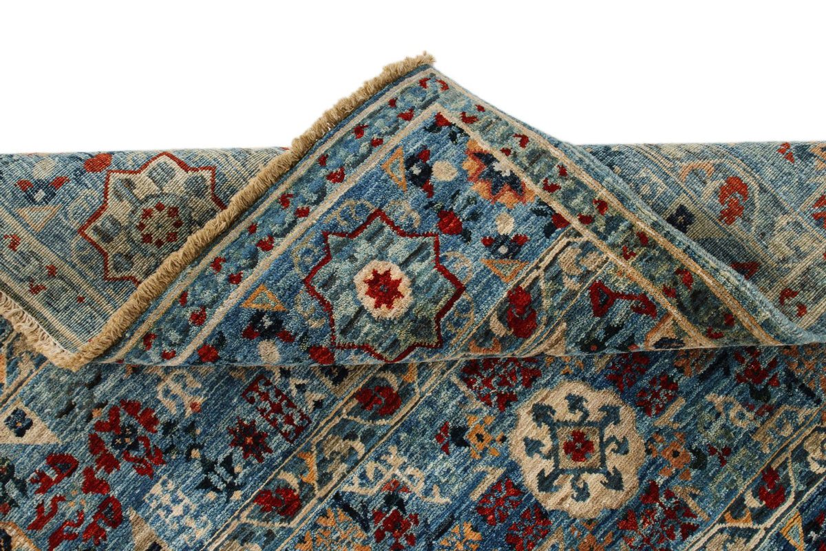 3x5 Blue and Multicolor Anatolian Traditional Rug