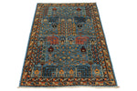 3x5 Blue Traditional Rug